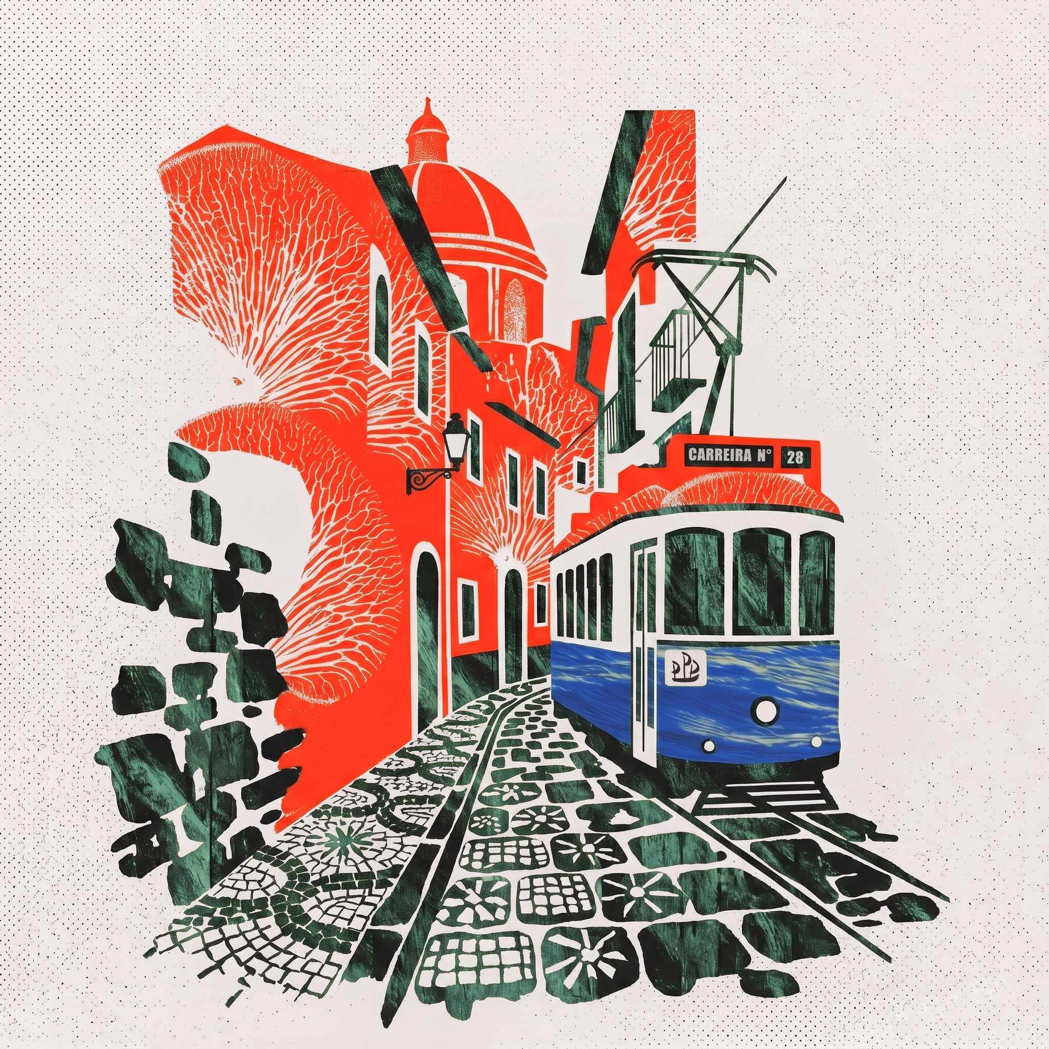Carreira no. 28 tram in Lisbon